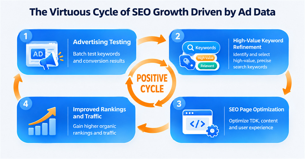 The Closed-Loop Growth Model: Ad Data Feeding SEO