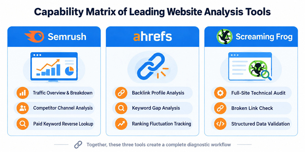 Capability Matrix of Mainstream Standalone-Site Analytics Tools Capability Matrix of Mainstream Standalone-Site Analytics Tools