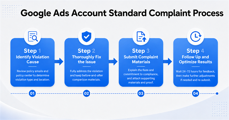 Four-Step Standard Appeal Process for Google Ads Accounts