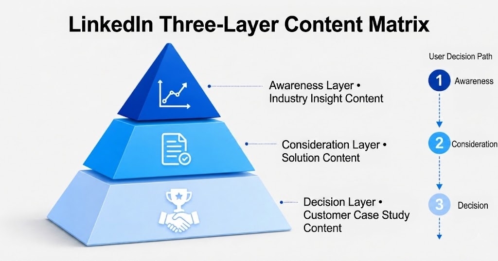 Linkedln Three-Layer Content Matrix Linkedln Three-Layer Content Matrix