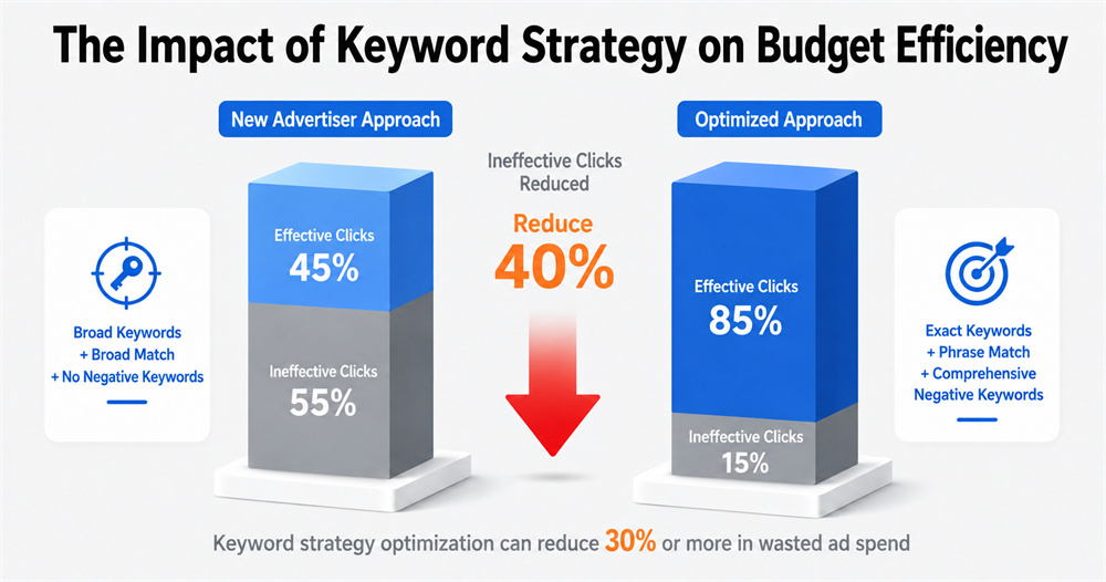 The Impact of Keyword Strategies on Budget Efficiency